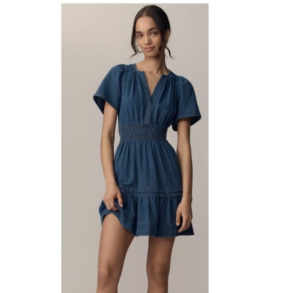 Anthropology Somerset Mini Dress Denim - Picture 7 of 7